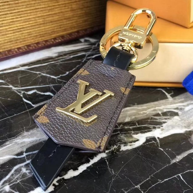Louis Vuitton LV Cloches-cles Bag Charm and Key Hodler Monogram Canvas 2018(Gold-tone Metal) Collection