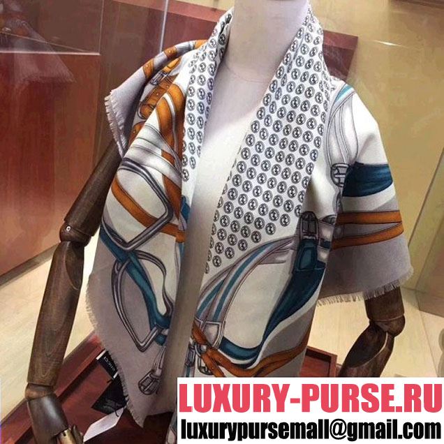 Gucci Belt Print Cashmere Scarf White (SS-7121248 )