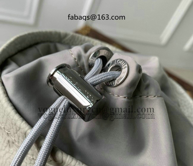 Louis Vuitton Men's Chalk Pouch Wearable Mini Bag PM in Monogram Leather M81572 White 2022