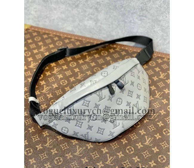Louis Vuitton Discovery Bumbag in Monogram Shadow Leather M46108 Grey 2022