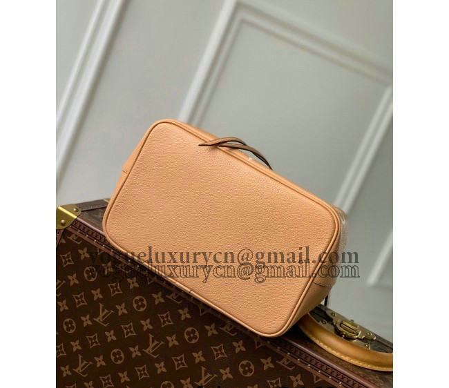 Louis Vuitton NeoNoe MM Bucket Bag in Monogram Leather M45555 Beige 2022