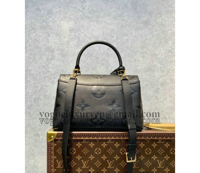 Louis Vuitton Madeleine MM Top Handle Bag in Monogram Leather M45976 Black 2022