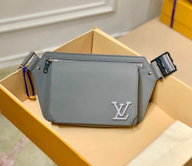 Louis Vuitton Men's Aerogram Leather New Slingbag M59625 Grey 2022