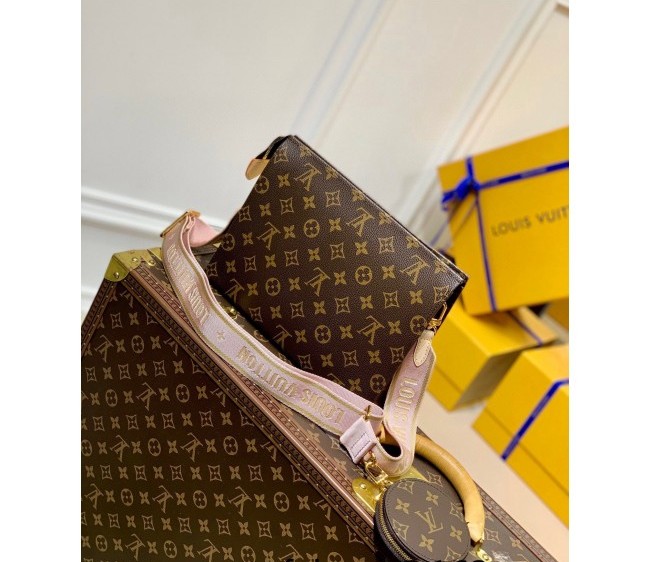 Louis Vuitton Pouch on Strap Crossbody Bag M47542 Monogram Canvas/Pink 2022