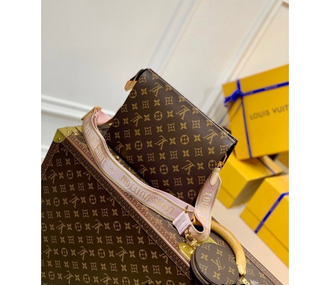 Louis Vuitton Pouch on Strap Crossbody Bag M47542 Monogram Canvas/Pink 2022