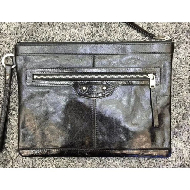 Balenciaga Classic Pouch Clutch Small Bag Black 2018