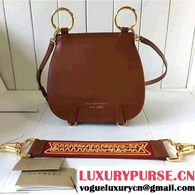 Burberry The Bridle In Leather and Haymarket Check 40456781 Tan 2016 (2A016-6111001 )
