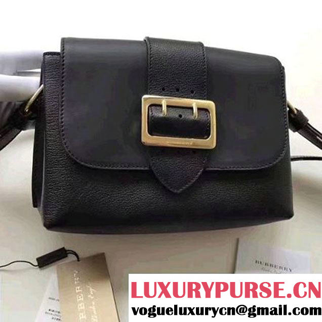 Burberry Buckle Crossbody Bag in Black Calf Leather 2017 (2A016-7042505 )