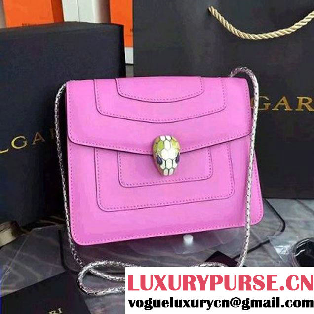 Bvlgari Sakura Calf Leather Serpenti Forever Flap Cover Bag 20cm (BGJ-121401 )