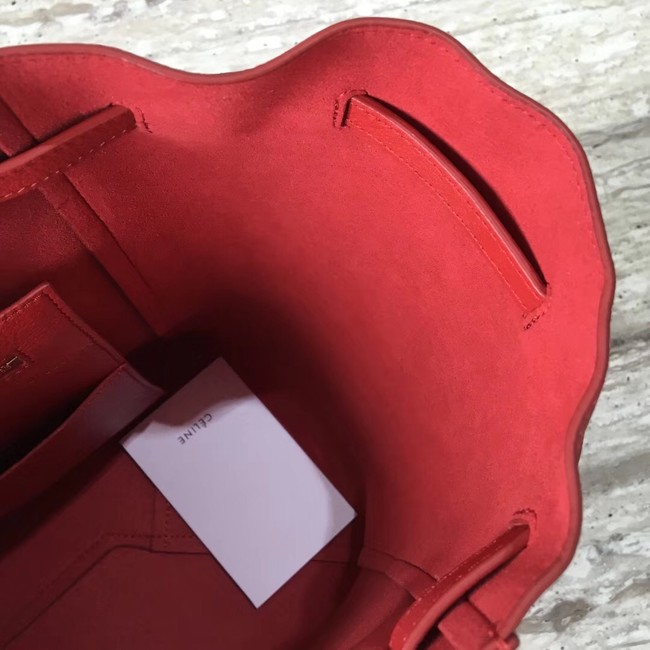 CELINE SMALL CABAS PHANTOM IN SOFT GRAINED CALFSKIN 17602 red 