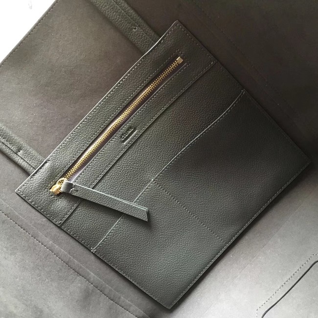 CELINE SMALL CABAS PHANTOM IN SOFT GRAINED CALFSKIN 17602 dark grey 