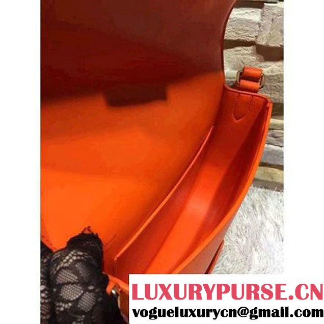 Celine Trotteur Bag In Orange Leather Calfskin Fall-2015 (2A193-091116 )