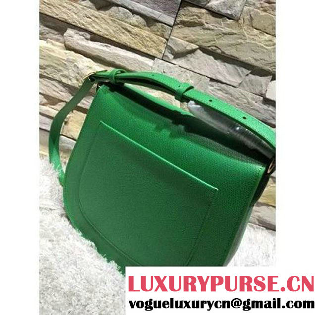 Celine Trotteur Bag In Green Leather Calfskin Fall-2015 (2A193-091117 )