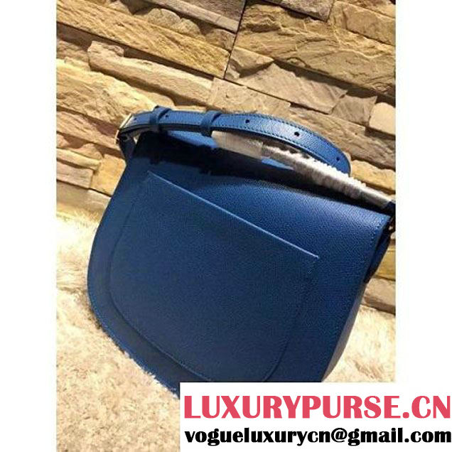 Celine Trotteur Bag In Cobalt Blue Leather Calfskin Fall-2015 (2A193-091120 )