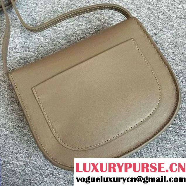 Celine Small Trotteur Bag In Beige Smooth Leather Calfskin Spring 2016 (2A011-121908 )
