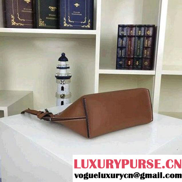 Celine Small Sailor Bag With Studs In Brown Calfskin Spring 2016 (2A011-6041923 )