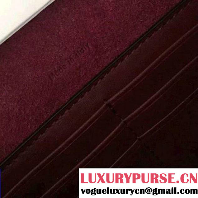Celine Chain Clutch Bag In Burgundy Smooth Calfskin Fall 2016 (2A011-6112102 )