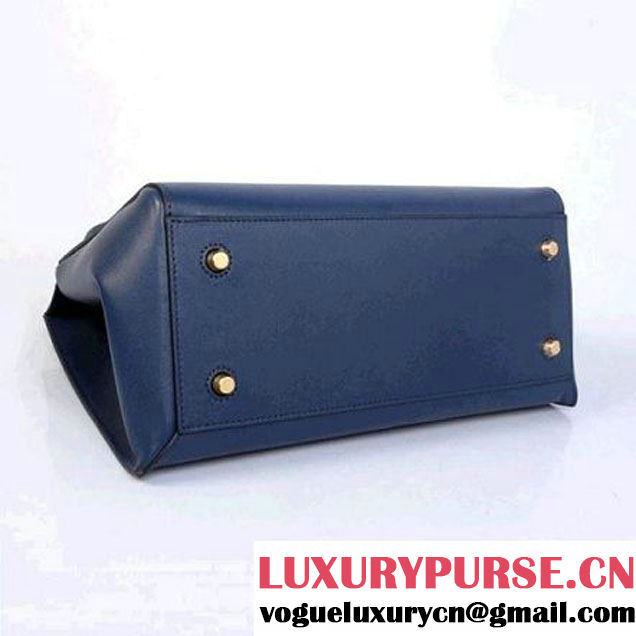 CELINE EDGE BAG MEDIUM IN CALFSKIN BLUE 4410 (SKU: #304697 ) (SKU: #304697 )