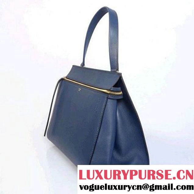 CELINE EDGE BAG MEDIUM IN CALFSKIN BLUE 4410 (SKU: #304697 ) (SKU: #304697 )
