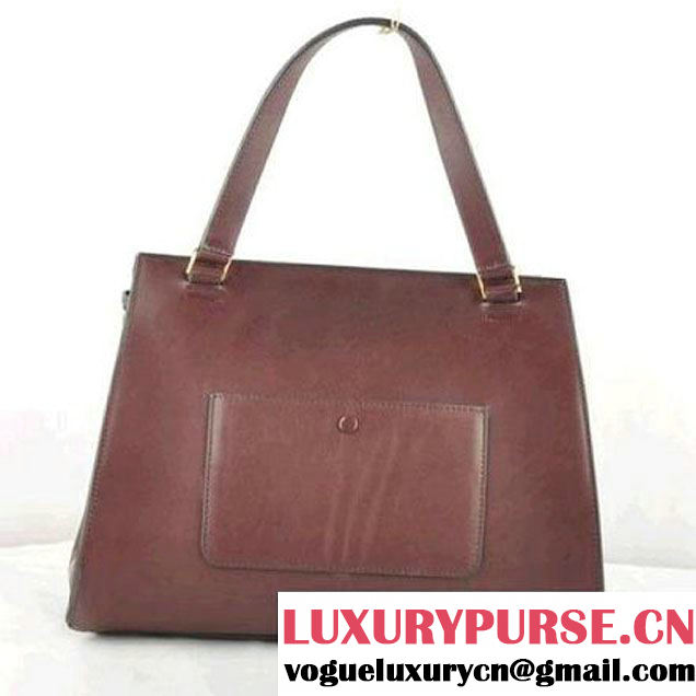 CELINE EDGE BAG MEDIUM IN CALFSKIN BURGUNDY 520 (SKU: #304372 ) (SKU: #304372 )