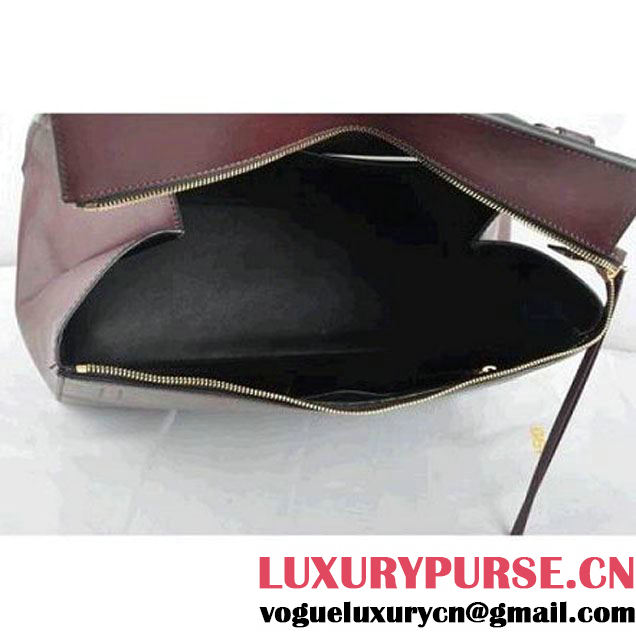 CELINE EDGE BAG MEDIUM IN CALFSKIN BURGUNDY 520 (SKU: #304372 ) (SKU: #304372 )