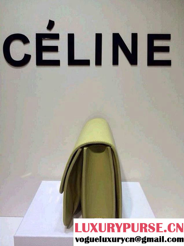 Celine Box Flap Bag Yellow