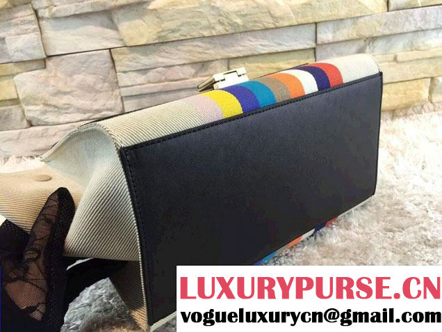 Celine Mini Trapeze Handbag in Multicolour Textile 2015