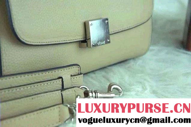 Celine Trapeze Top Handle Bag Nubuck Leather Camel 2015