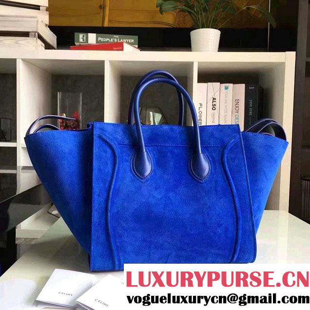Celine Luggage Phantom Bag in Original Suede Leather 2017