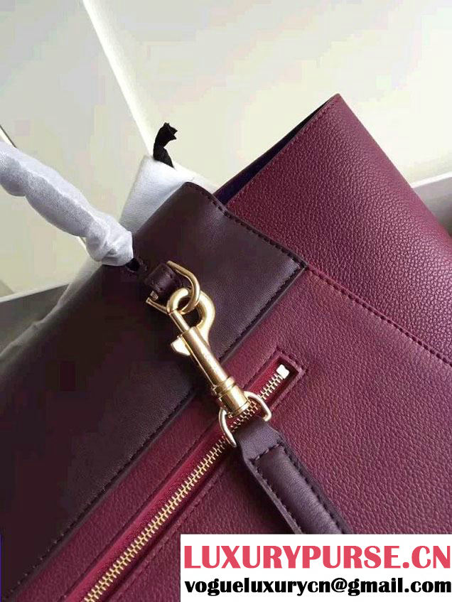 Celine Belt Tote Small Bag in Epsom Leather