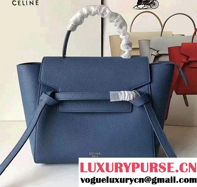 Celine Belt Tote Mini Bag in Clemence Leather
