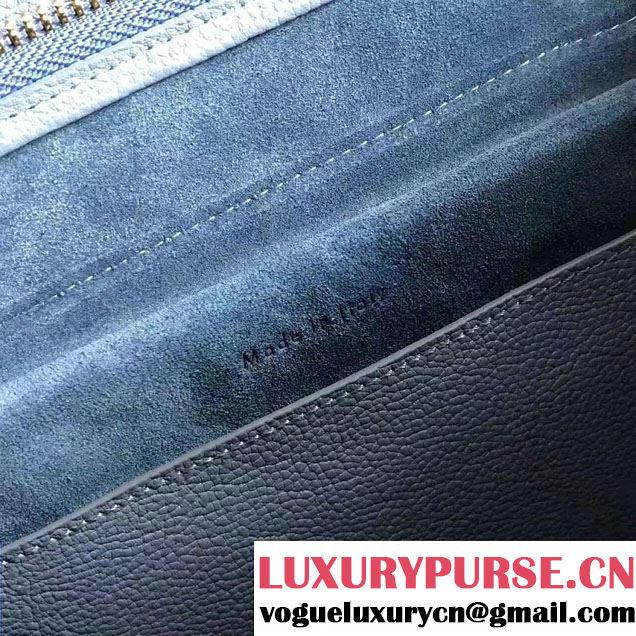 Celine Belt Tote Small/Mini Bag in Clemence Leather Dark Blue