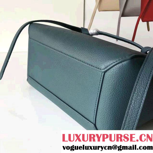 Celine Belt Tote Mini Bag in Original Clemence Leather Ice Green
