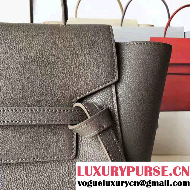 Celine Belt Tote Small Bag in Original Clemence Leather Olive