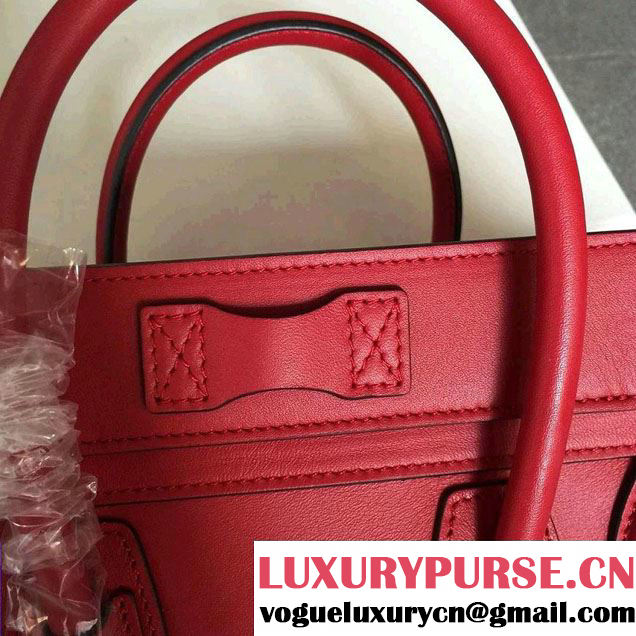 Celine Luggage Nano Tote Bag in Original Calfskin Leather