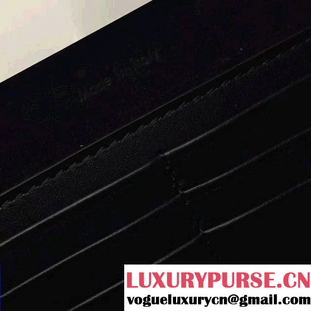 Celine Smooth Calfskin Chain Bag Clutch Black Fall 2016