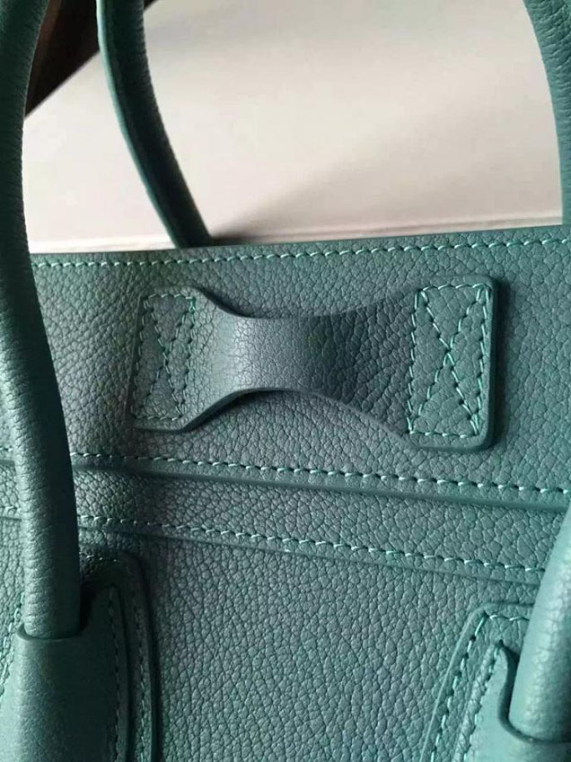 Celine Micro Luggage Bag Grained Calfskin Fall Winter 2015 Collection Egg Blue