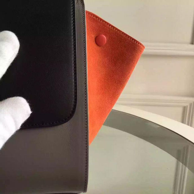 Celine Trapeze Bag Original Smooth Leather Spring Summer 2015 Collection Orange Black Grey