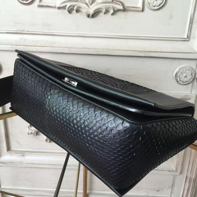 Celine Frame 25cm Bag Watersnake Smooth Calfskin Pre-Fall 2017 Bag Collection Black