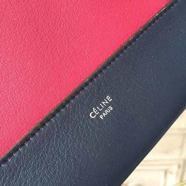 Celine Frame 25cm Bag Smooth Calfskin Pre-Fall 2017 Bag Collection Black Scarlet
