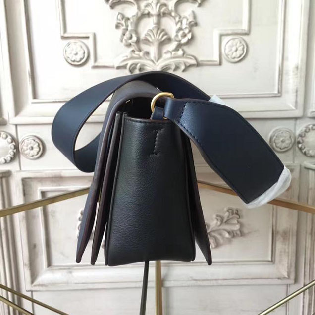 Celine Frame 25cm Bag Smooth Calfskin Pre-Fall 2017 Bag Collection Navy Ink Black