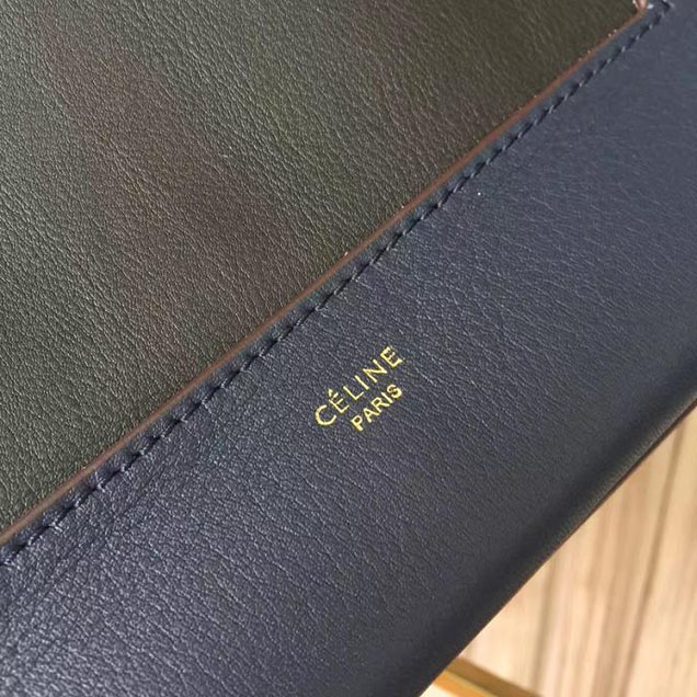 Celine Frame 25cm Bag Smooth Calfskin Pre-Fall 2017 Bag Collection Navy Ink Black
