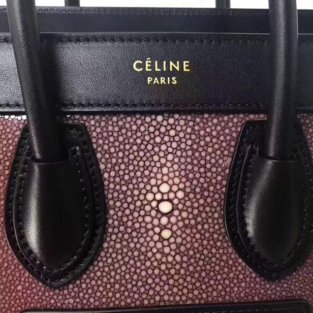 Celine Nano Luggage 20cm Bag Lizard Skin Pre-Fall 2017 Collection Bubble