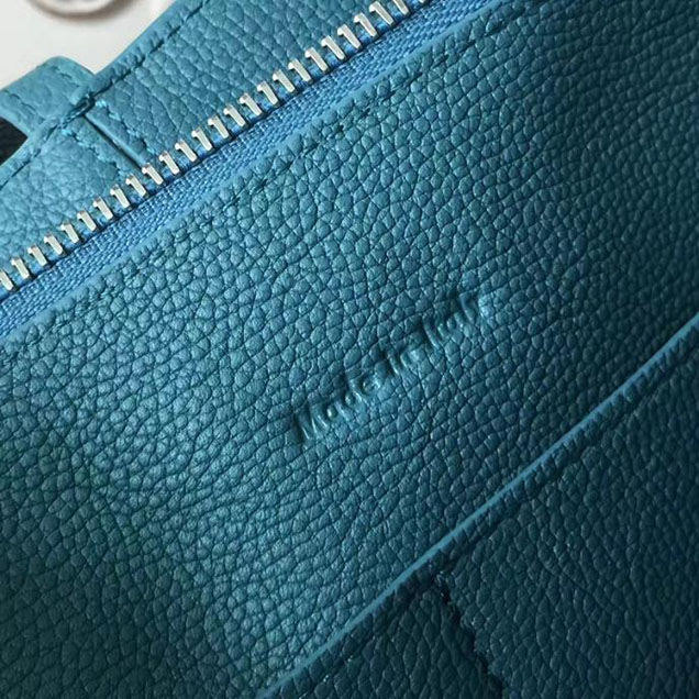Celine Tri-Fold Shoulder Bag Baby Grained Calfskin Spring 2017 Collection Washed Blue