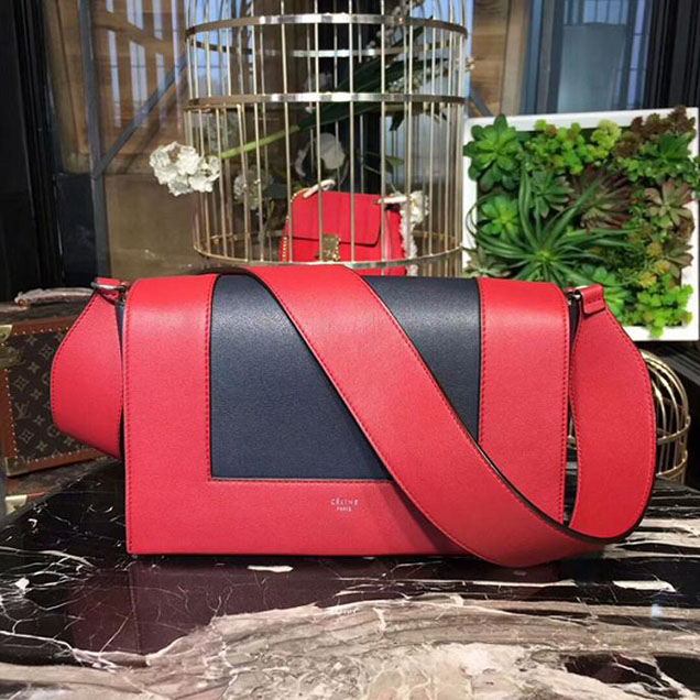 Celine Frame Bag 25cm Smooth Calfskin Pre-Fall 2017 Bag Collection Red Black