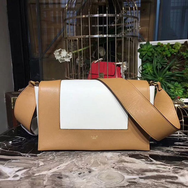Celine Frame Bag 25cm Smooth Calfskin Pre-Fall 2017 Bag Collection Beige White