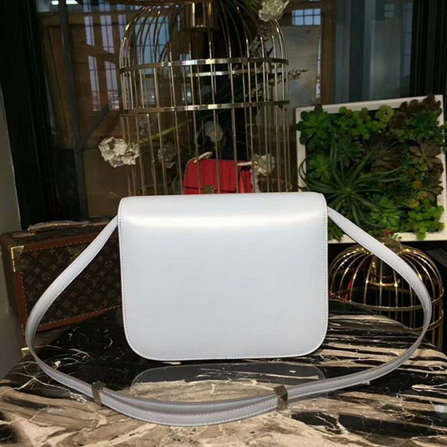 Celine Medium Classic Box Bag Lightgrey