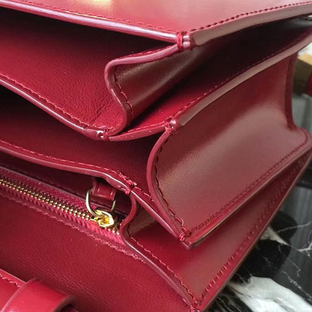 Celine Small Classic Box Bag 16cm Red