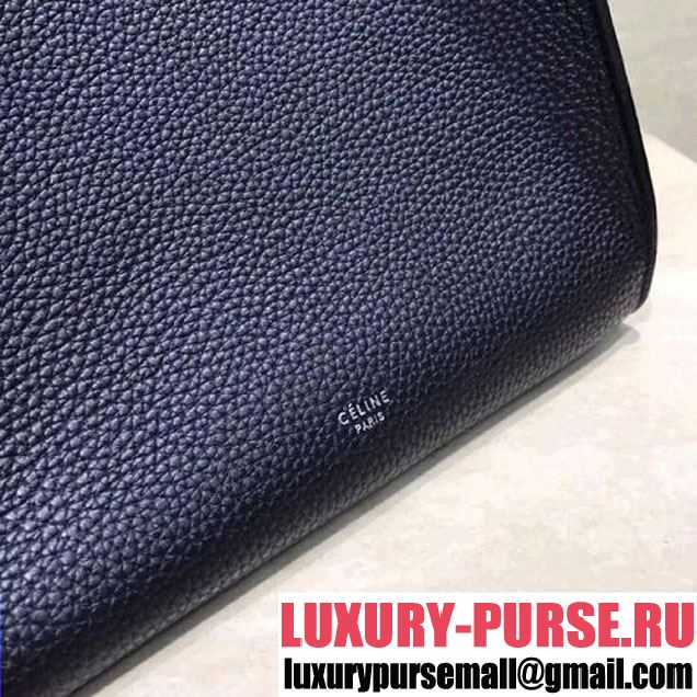 Celine Small Big Bag With Long Strap in Grained Calfskin Black 2018 (1A021-7120607 )
