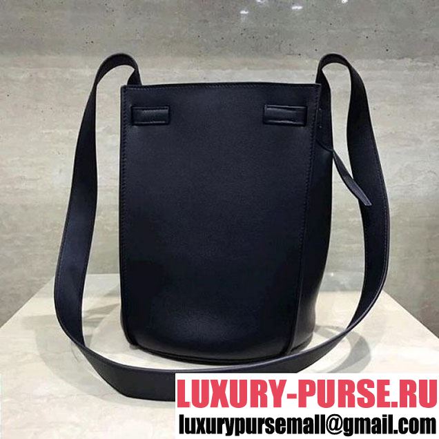 Celine Big Bag Bucket Bag With Long Strap in Smooth Calfskin Black 2018 (1A021-7120609 )